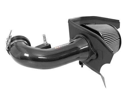 aFe 19 - 21 GM Trucks 5.3L/6.2L Track Series Carbon Fiber Cold Air Intake System W/ Pro Dry S Filters - CPC Performance