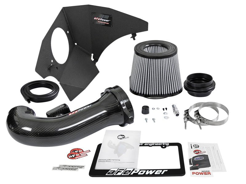 aFe 19 - 21 GM Trucks 5.3L/6.2L Track Series Carbon Fiber Cold Air Intake System W/ Pro Dry S Filters - CPC Performance