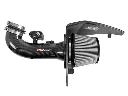aFe 19 - 21 GM Trucks 5.3L/6.2L Track Series Carbon Fiber Cold Air Intake System W/ Pro Dry S Filters - CPC Performance