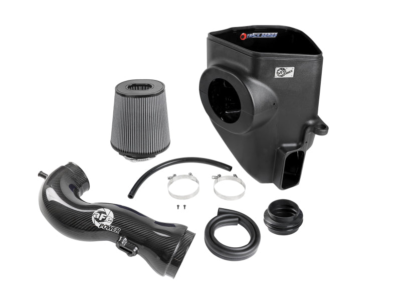 aFe 19 - 21 GM Trucks 5.3L/6.2L Track Series Carbon Fiber Cold Air Intake System W/ Pro Dry S Filters - CPC Performance