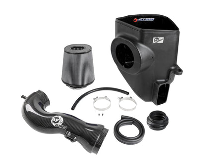 aFe 19 - 21 GM Trucks 5.3L/6.2L Track Series Carbon Fiber Cold Air Intake System W/ Pro Dry S Filters - CPC Performance