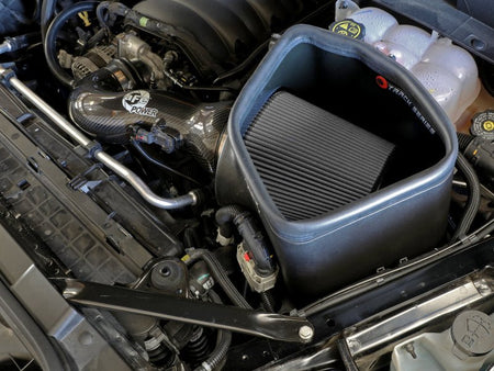 aFe 19 - 21 GM Trucks 5.3L/6.2L Track Series Carbon Fiber Cold Air Intake System W/ Pro Dry S Filters - CPC Performance