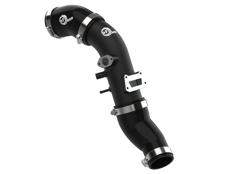 aFe 19 - 22 Hyundai Veloster N L4 2.0L (t) BladeRunner 2 - 3/4in Aluminum Cold Charge Pipe - Black - CPC Performance