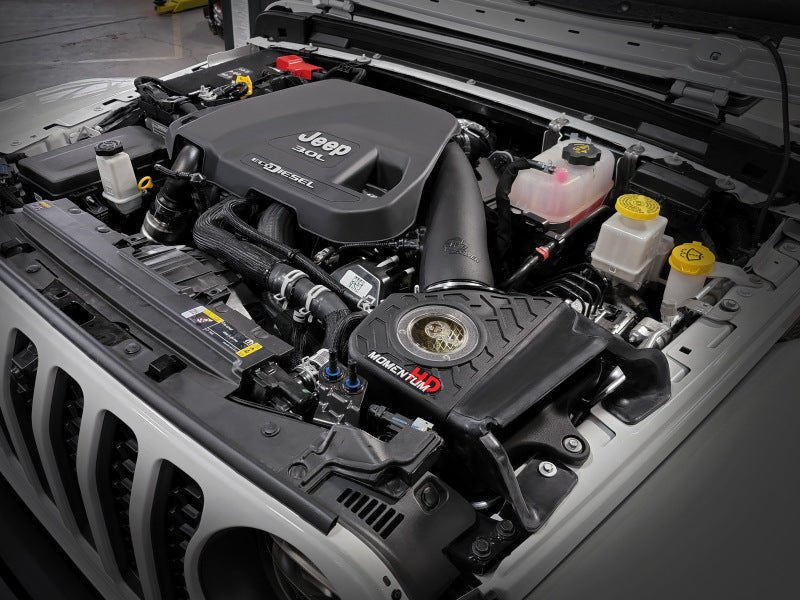 aFe 20 - 21 Jeep Wrangler (JL) V6 - 3.0L (td) Momentum HD Cold Air Intake System w/ Pro GUARD 7 Media - CPC Performance