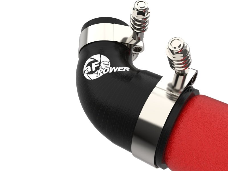 AFE 2018-2020 Kia Stinger 19-22 G70 BladeRunner 3in Aluminum Hot Charge Pipe Red - CPC Performance