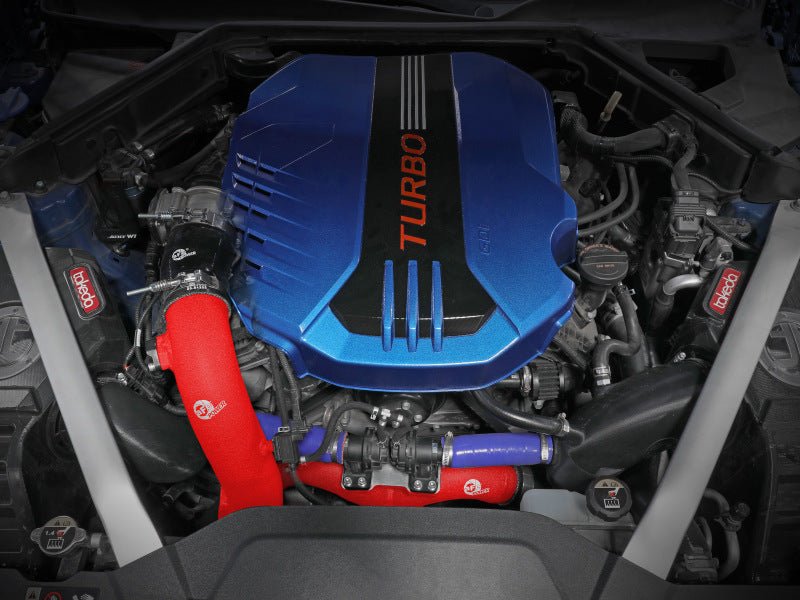 AFE 2018-2020 Kia Stinger 19-22 G70 BladeRunner 3in Aluminum Hot Charge Pipe Red - CPC Performance
