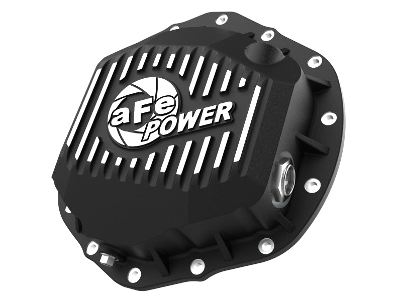 aFe 2020 Chevrolet Silverado 2500 HD Rear Differential Cover Black ; Pro Series w/ Machined Fins - CPC Performance