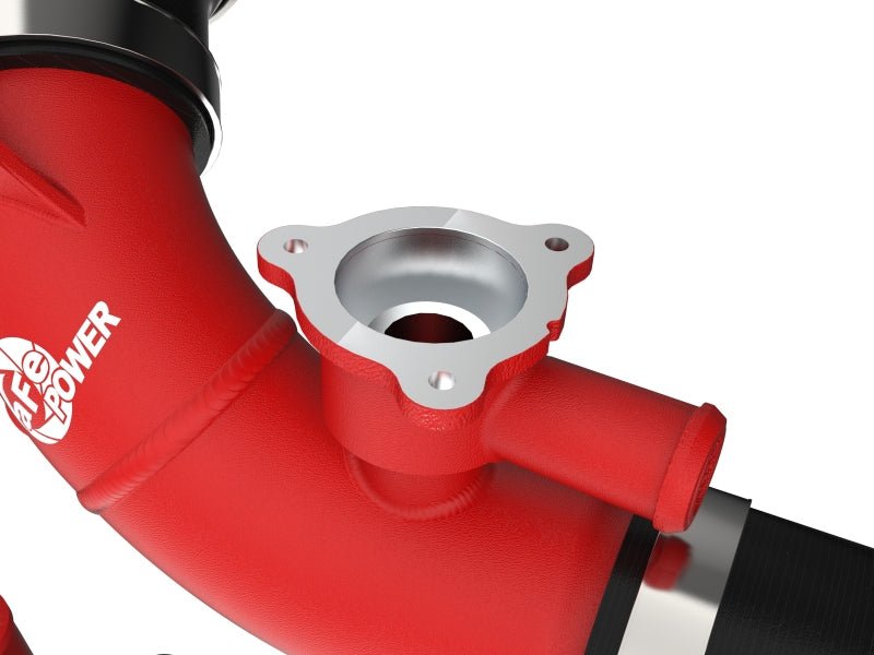 aFe 2022 Toyota Land Cruiser (J300) V6-3.5L (tt) BladeRunner 2.5in Aluminum Hot Charge Pipe - Red - CPC Performance