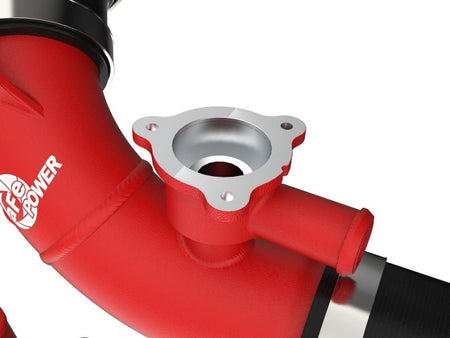 aFe 2022 Toyota Land Cruiser (J300) V6-3.5L (tt) BladeRunner 2.5in Aluminum Hot Charge Pipe - Red - CPC Performance