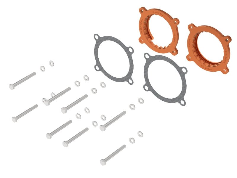 aFe 2024 Ford Mustang GT/ 2024 Ford Mustang Dark Horse V8 5.0L Silver Bullet Throttle Body Spacer - CPC Performance