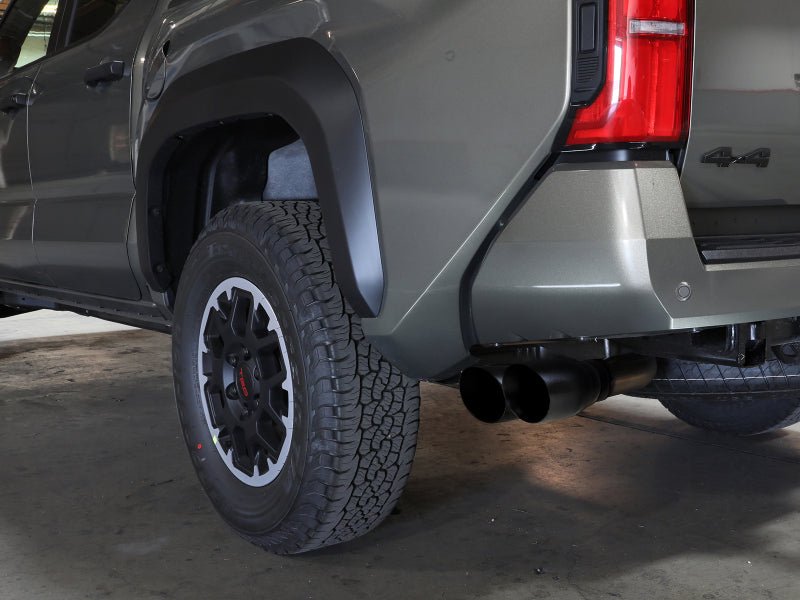 aFe 2024 Toyota Tacoma L4 2.4L Vulcan Series 2.5 - 3in 304 SS Steel Cat - Back Exhaust w/Black Tips - CPC Performance