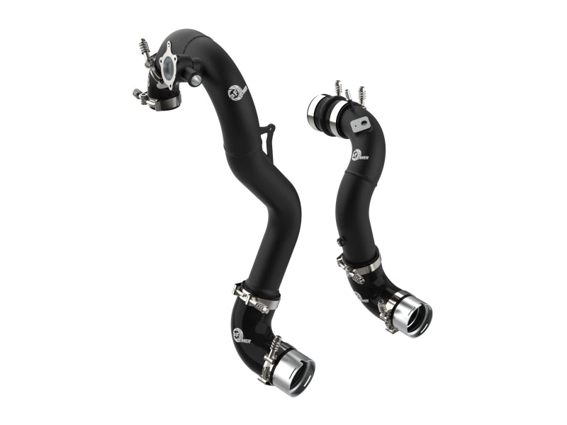 AFE 21 - 22 Ford Bronco L4 - 2.3L (t) BladeRunner Alum Hot/Cold Charge Pipe Kit - Black - CPC Performance