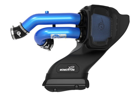 aFe 21 - 22 Ford F - 150 Raptor V6 - 3.5L(tt) Momentum XP Cold Air Intake System - Blue w/ Pro 5R Filter - CPC Performance