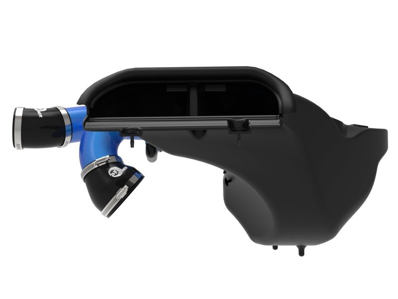 aFe 21 - 22 Ford F - 150 Raptor V6 - 3.5L(tt) Momentum XP Cold Air Intake System - Blue w/ Pro 5R Filter - CPC Performance