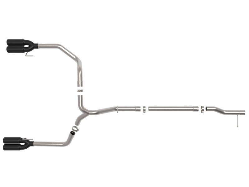 aFe 23 - 24 GM Trucks L6 - 3.0L (td) LZ0 Vulcan Series 3in 304 SS DPF - Back Exhaust System w/ Black Tip - CPC Performance