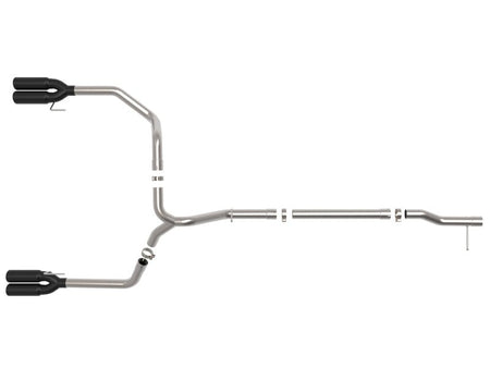 aFe 23 - 24 GM Trucks L6 - 3.0L (td) LZ0 Vulcan Series 3in 304 SS DPF - Back Exhaust System w/ Black Tip - CPC Performance