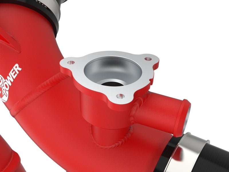 aFe 23-24 Toyota Sequoia V6-3.4L Hybrid BladeRunner 2.5in Aluminum Hot Charge Pipe - Red - CPC Performance
