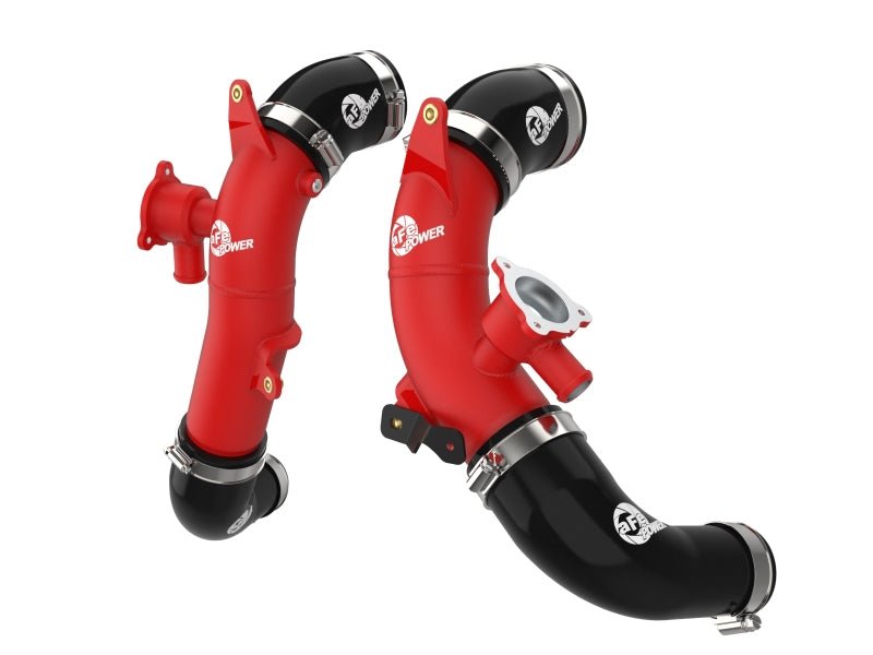 aFe 23-24 Toyota Sequoia V6-3.4L Hybrid BladeRunner 2.5in Aluminum Hot Charge Pipe - Red - CPC Performance