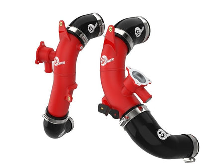 aFe 23-24 Toyota Sequoia V6-3.4L Hybrid BladeRunner 2.5in Aluminum Hot Charge Pipe - Red - CPC Performance