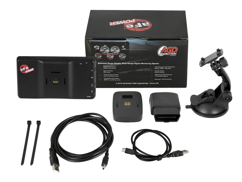 aFe AGD Advanced Gauge Display Digital 5.5in Monitor 08 - 18 Dodge/RAM/Ford/GM Diesel Trucks - CPC Performance