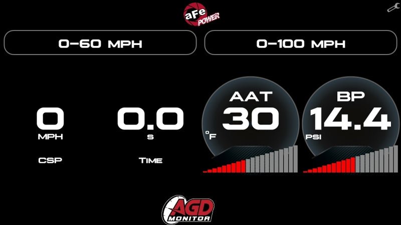 aFe AGD Advanced Gauge Display Digital 5.5in Monitor 08 - 18 Dodge/RAM/Ford/GM Diesel Trucks - CPC Performance