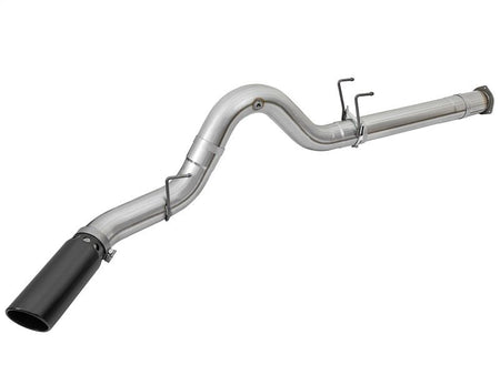 aFe ATLAS 5in DPF - Back Alum Steel Exhaust System w/Black Tip 2017 Ford Diesel Trucks V8 - 6.7L (td) - CPC Performance