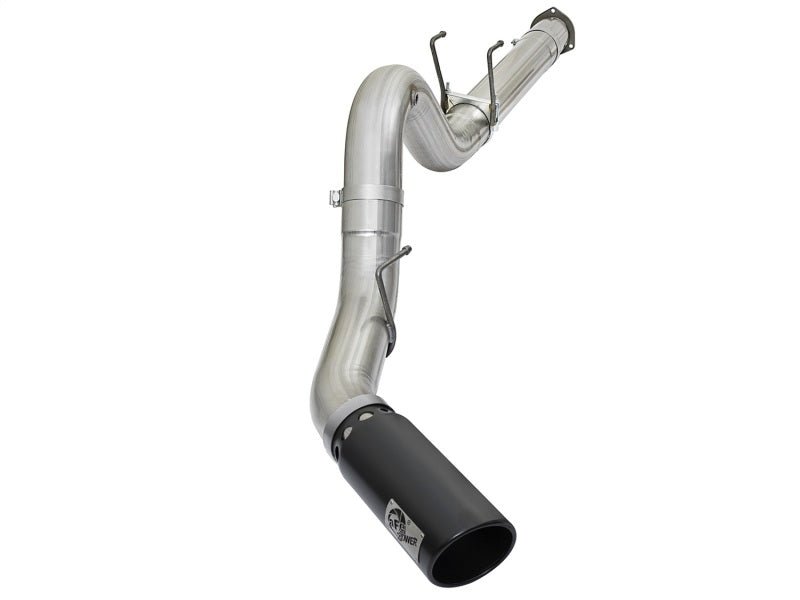 aFe ATLAS 5in DPF - Back Alum Steel Exhaust System w/Black Tip 2017 Ford Diesel Trucks V8 - 6.7L (td) - CPC Performance
