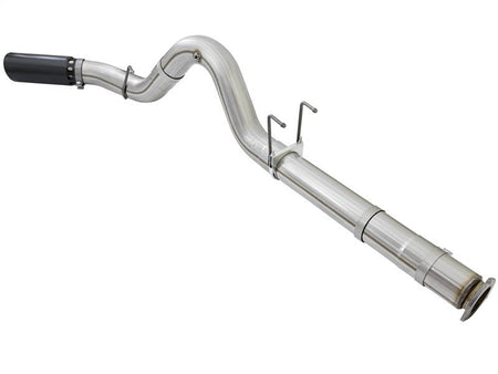 aFe ATLAS 5in DPF - Back Alum Steel Exhaust System w/Black Tip 2017 Ford Diesel Trucks V8 - 6.7L (td) - CPC Performance