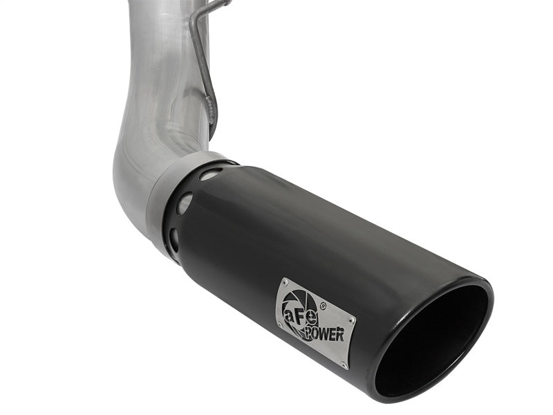 aFe ATLAS 5in DPF - Back Alum Steel Exhaust System w/Black Tip 2017 Ford Diesel Trucks V8 - 6.7L (td) - CPC Performance