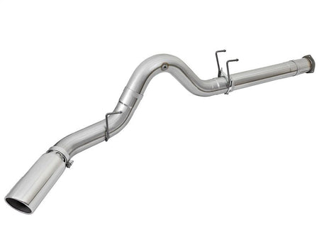 aFe ATLAS 5in DPF - Back Alum Steel Exhaust System w/Polished Tip 2017 Ford Diesel Trucks V8 - 6.7L (td) - CPC Performance