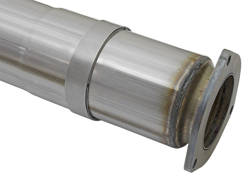 aFe ATLAS 5in DPF - Back Alum Steel Exhaust System w/Polished Tip 2017 Ford Diesel Trucks V8 - 6.7L (td) - CPC Performance