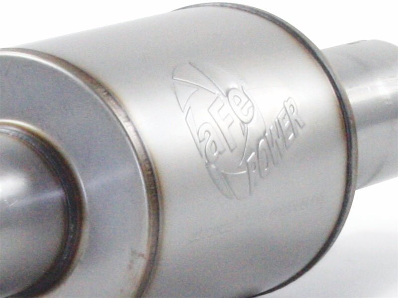 aFe Atlas Exhaust 4in Aluminized Cat - Back w/ 304 SS Polished Tip 11 - 13 Ford F - 150 EcoBoost V6 3.5L - CPC Performance