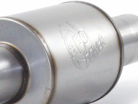 aFe Atlas Exhaust 4in Aluminized Cat - Back w/ 304 SS Polished Tip 11 - 13 Ford F - 150 EcoBoost V6 3.5L - CPC Performance