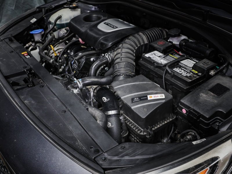 aFe BladeRunner 2 - 1/2 IN Aluminum Cold Charge Pipe Black 17 - 20 Hyundai Elantra GT L4 - 1.6L (t) - CPC Performance