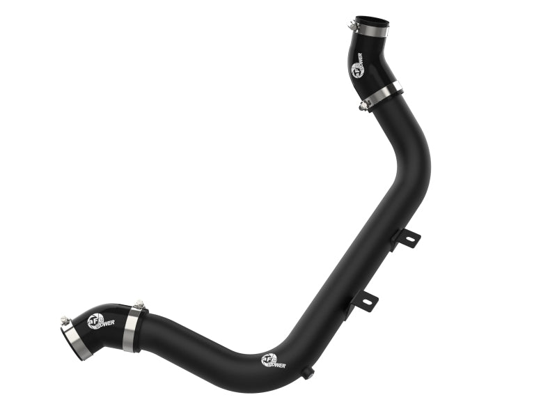 aFe BladeRunner 2 - 1/4 IN Aluminum Hot Charge Pipe Black 17 - 20 Hyundai Elantra GT L4 - 1.6L (t) - CPC Performance
