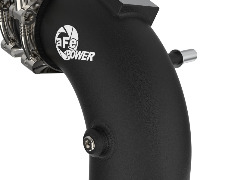 aFe BladeRunner 21-22 Ford F-150 Ecoboost V6-3.5L(tt) Aluminum Hot and Cold Charge Pipe Kit Black - CPC Performance