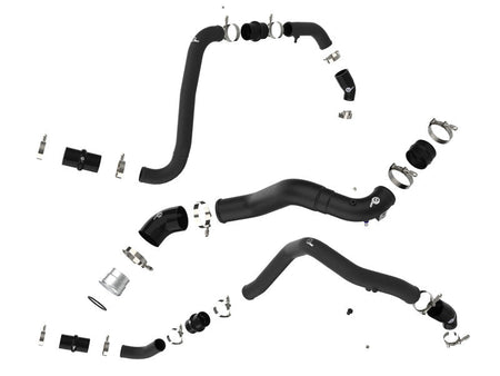 aFe BladeRunner 21-22 Ford F-150 Ecoboost V6-3.5L(tt) Aluminum Hot and Cold Charge Pipe Kit Black - CPC Performance