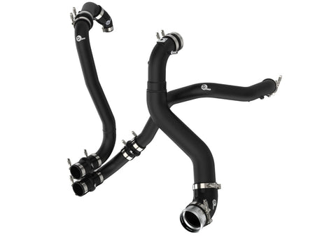 aFe BladeRunner 21-22 Ford F-150 Ecoboost V6-3.5L(tt) Aluminum Hot and Cold Charge Pipe Kit Black - CPC Performance