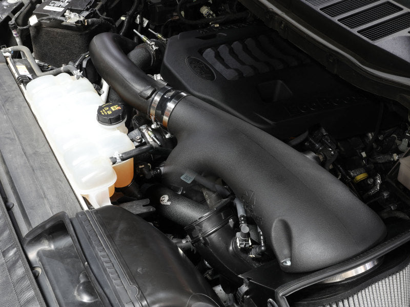 aFe BladeRunner 21-22 Ford F-150 Ecoboost V6-3.5L(tt) Aluminum Hot and Cold Charge Pipe Kit Black - CPC Performance