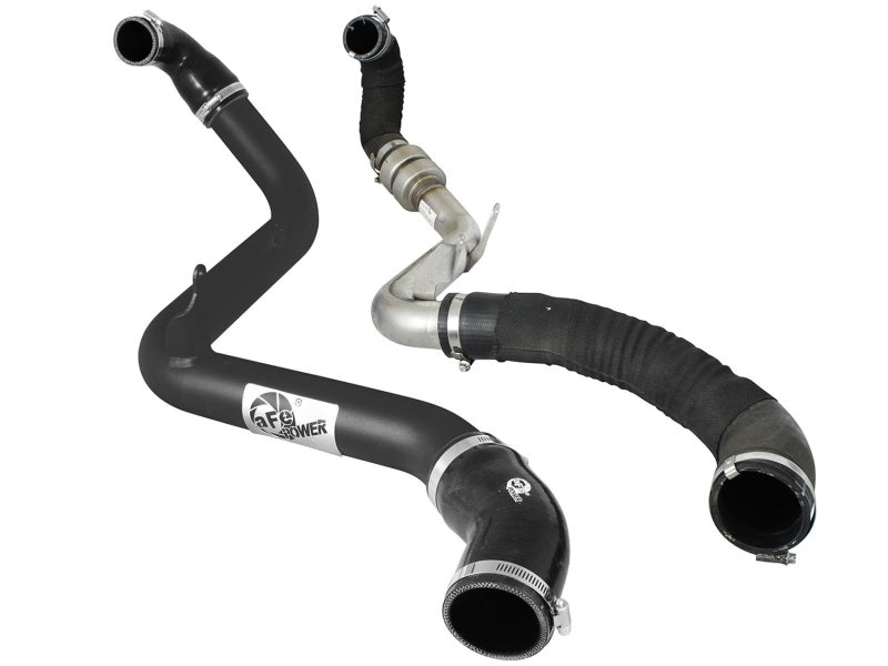 aFe Bladerunner 2.5in Intercooler Hot Side Tubes, 13 - 14 Ford Focus ST 2.0L (t) *Black* - CPC Performance