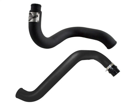 aFe BladeRunner 3in Black Intercooler Hot Cold Side Tubes Combo 02 - 04 GM Diesel Trucks 6.6L V8 (td) - CPC Performance