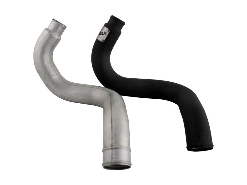 aFe BladeRunner 3in Black Intercooler Hot Cold Side Tubes Combo 02 - 04 GM Diesel Trucks 6.6L V8 (td) - CPC Performance