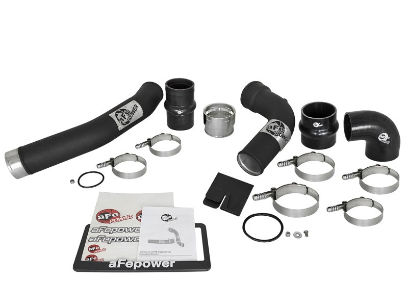 aFe Bladerunner 3in Hot and Cold Side Black Intercooler Tubes 2017 Ford Diesel Trucks V8 6.7L (td) - CPC Performance