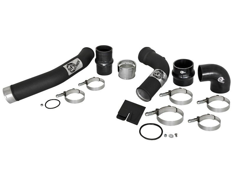 aFe Bladerunner 3in Hot and Cold Side Black Intercooler Tubes 2017 Ford Diesel Trucks V8 6.7L (td) - CPC Performance