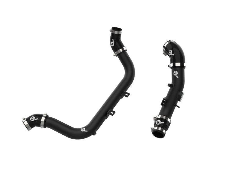 aFe BladeRunner Aluminum Hot and Cold Charge Pipe Kit Black 17 - 20 Hyundai Elantra GT L4 - 1.6L (t) - CPC Performance