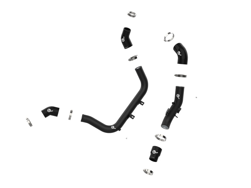 aFe BladeRunner Aluminum Hot and Cold Charge Pipe Kit Black 17-20 Hyundai Elantra GT L4-1.6L (t) - CPC Performance