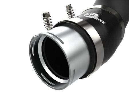 aFe BladeRunner Black 3in Aluminum Charge Pipe Kit 20-21 GM Diesel Trucks V8-6.6L (td) L5P - CPC Performance