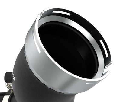 aFe BladeRunner Black 3in Aluminum Charge Pipe Kit 20-21 GM Diesel Trucks V8-6.6L (td) L5P - CPC Performance