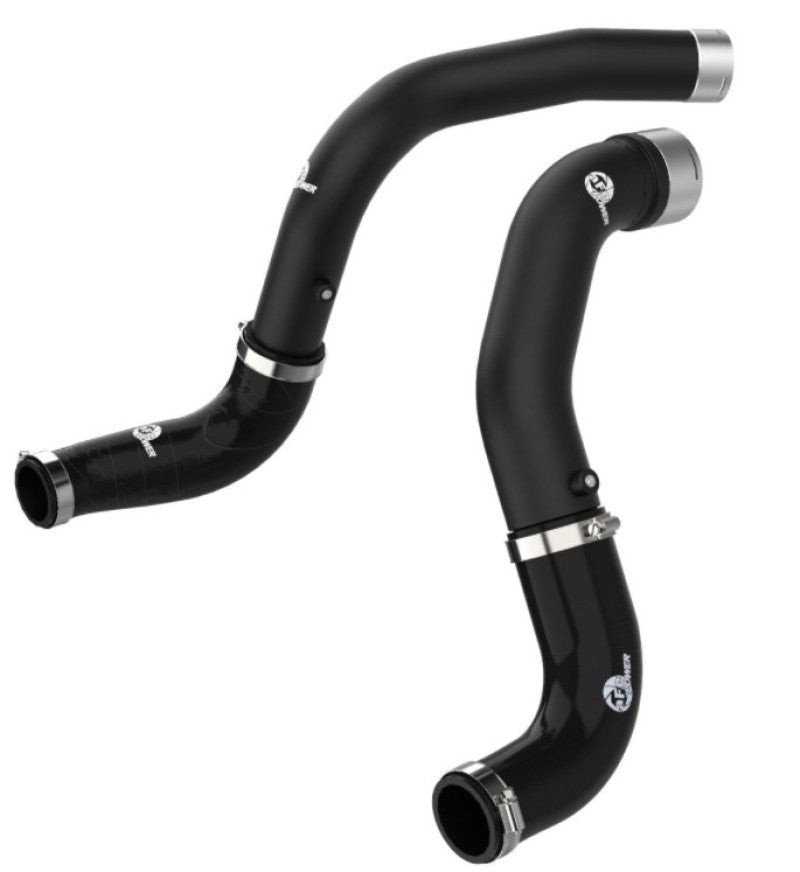 aFe BladeRunner Black 3in Intercooler Hot & Cold Side Pipe Kit 20-21 Jeep Wrangler V6-3.0L (td) - CPC Performance