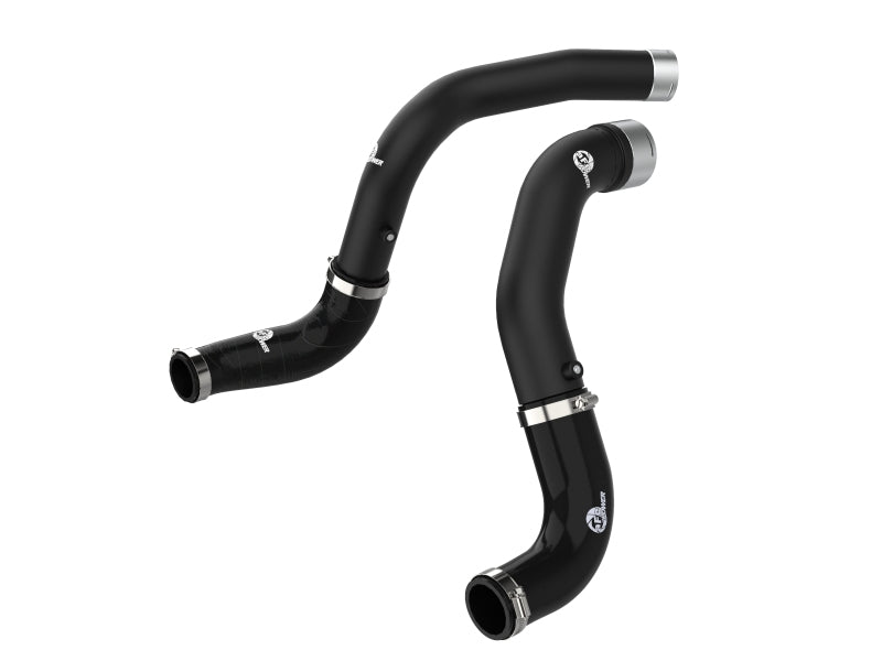 aFe BladeRunner Black 3in Intercooler Hot & Cold Side Pipe Kit 20-21 Jeep Wrangler V6-3.0L (td) - CPC Performance